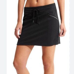 Athleta M Metro Black Mini Skirt Skorts Athletic Golf Tennis Pickleball Shorts